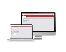 Web-Admin: Kelola pengguna dan grup secara efisien melalui antarmuka berbasis web. Tampilan antarmuka Web-Admin Tramigo untuk mengelola pengguna dan grup melalui komputer desktop dan laptop.